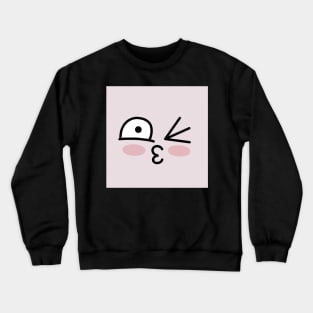 Apeach Face Tile Background Design Pattern Crewneck Sweatshirt